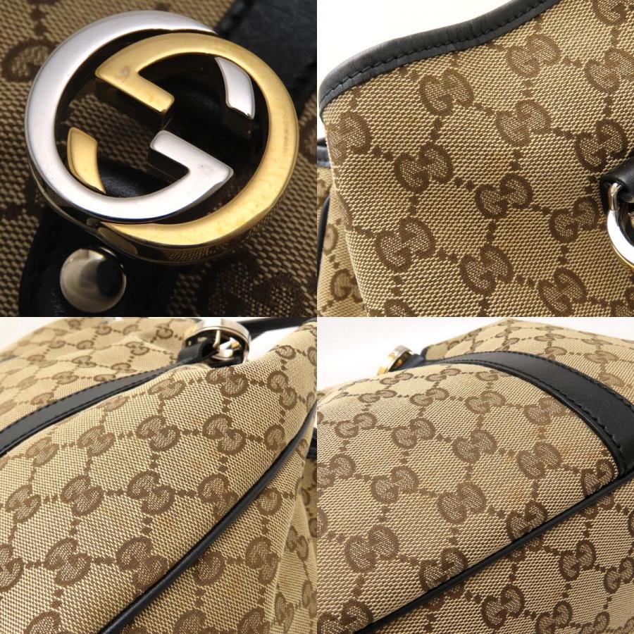 GUCCI（グッチ） 232957 トートバッグ GGキャンバスxレザー ベージュ
