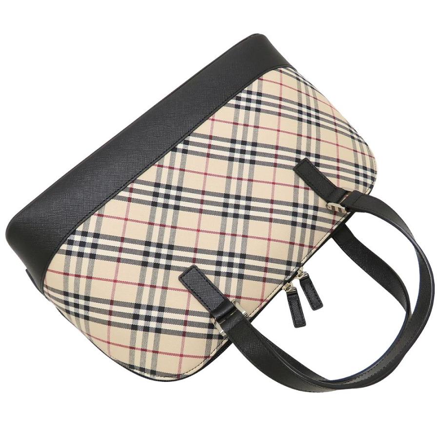 BURBERRY（バーバリー） ハンドバッグ ノバチェック キャンバスxレザー