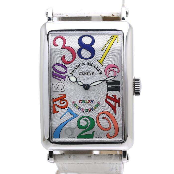 FRANCK MULLER フランクミュラー ロングアイランド クレイジーアワーズ カラードリームス 1200CH 革ベルト メンズ/36495 【中古】 腕時計｜phasemidoriya78｜09