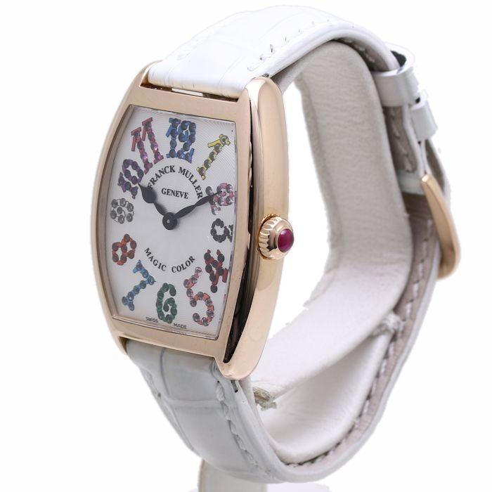 FRANCK MULLER フランク ミュラー トノウ カーベックス マジックカラー 7502QZMAGCOL PG無垢 レディース /36529 【中古】 腕時計｜phasemidoriya78｜07