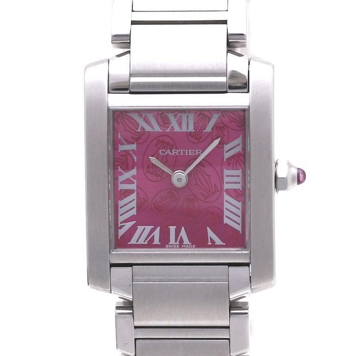 Cartier(カルティエ) W51030Q3 タンクフランセーズ SM ラズベリー 2006年クリスマス限定 レディース /36888 【中古】 腕時計 :36888:株式会社MIDORIYA - 通販 - Yahoo!ショッピング