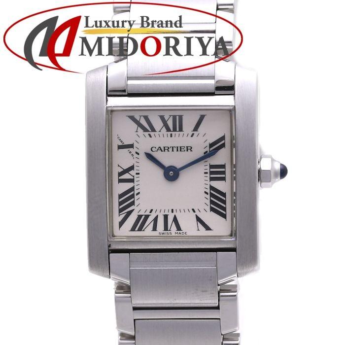 カルティエ Cartier タンクフランセーズ SM W51008Q3 クォーツ レディース /36907 【中古】 腕時計(106232円)