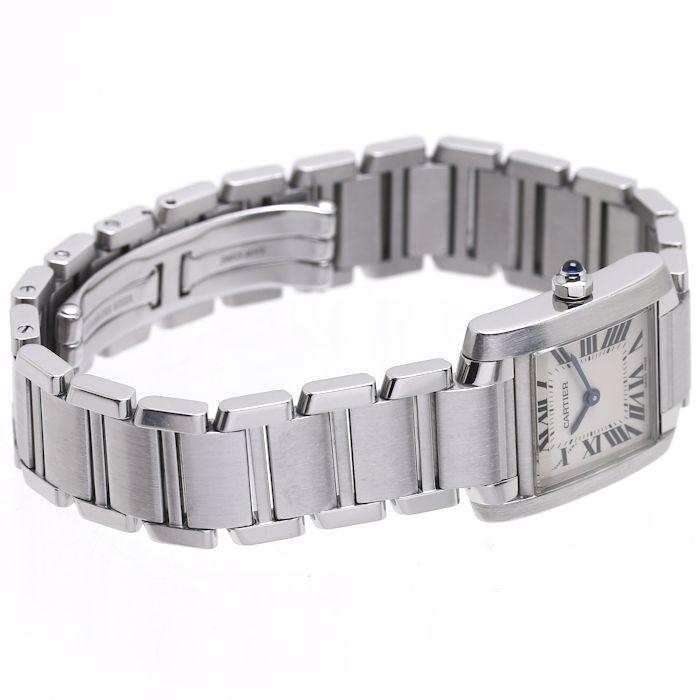 お値下げ カルティエ Cartier タンクフランセーズ SM W51008Q3 クォーツ レディース /36907 【中古】 腕時計 【2954244786】(106232円)