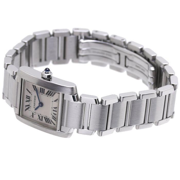 お値下げ カルティエ Cartier タンクフランセーズ SM W51008Q3 クォーツ レディース /36907 【中古】 腕時計 【2954244786】(106232円)