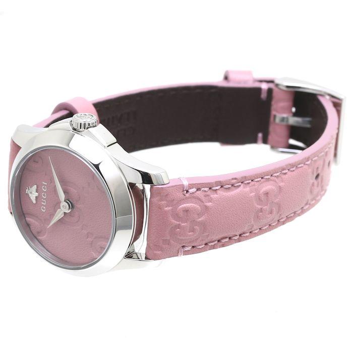 GUCCI ピンクレザー 腕時計