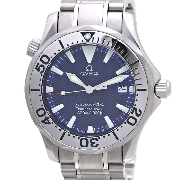 動作確認 オメガ【OMEGA】 2263.80 シーマスター300 ブルー プロダイバーズ クォーツ ボーイズ /37293 【中古】 腕時計 【YWU1692003672】(60843円)