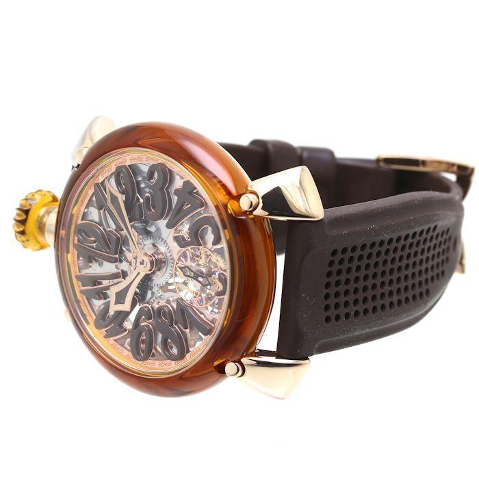 GAGA MILANO 6091.02 ガガミラノ マヌアーレ 48mm クリスタル メンズ 
