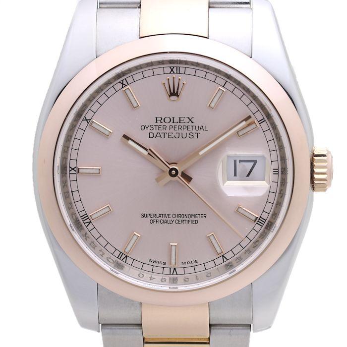 ロレックス Rolex デイトジャスト 1161 18k ピンクゴールド Ss ピンク メンズ D番 中古 腕時計 Midoriya 通販 Yahoo ショッピング