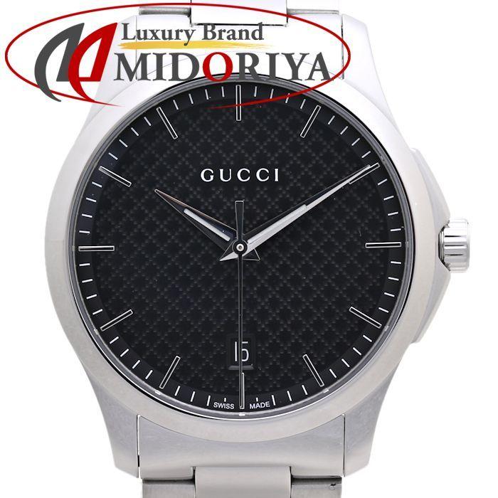 高い素材】 GUCCI /37567 ブラック グッチ 腕時計 メンズ Gタイムレス