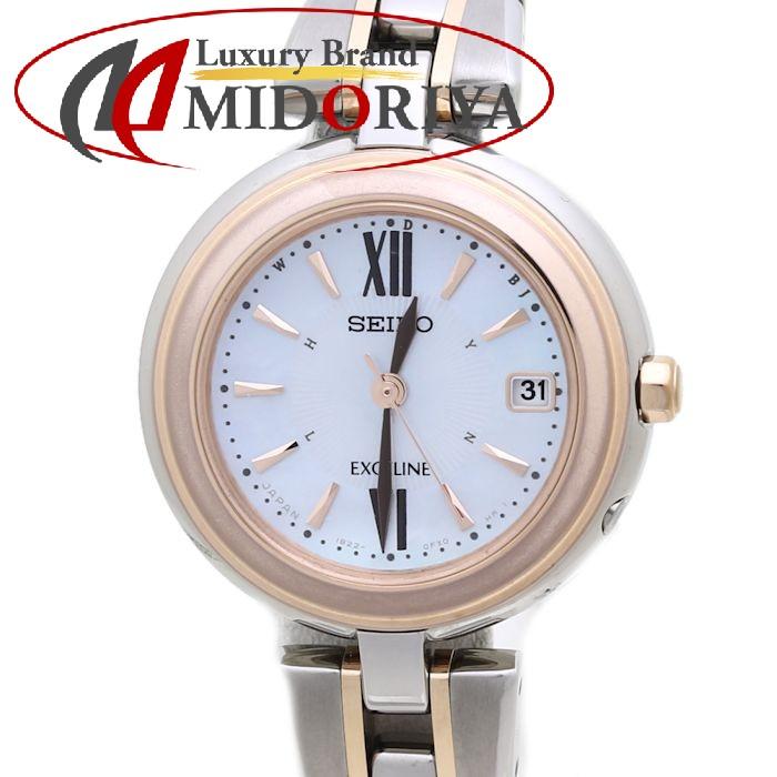 SEIKO エクセリーヌ 1B22-0CH0 ソーラー腕時計