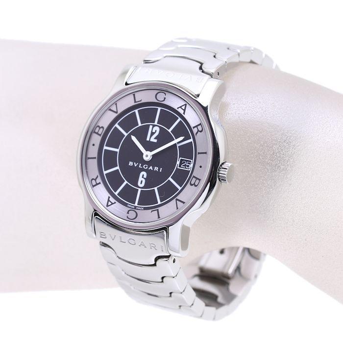 BVLGARI（ブルガリ） ソロテンポ ST35BSSD ST35S メンズ 黒文字盤