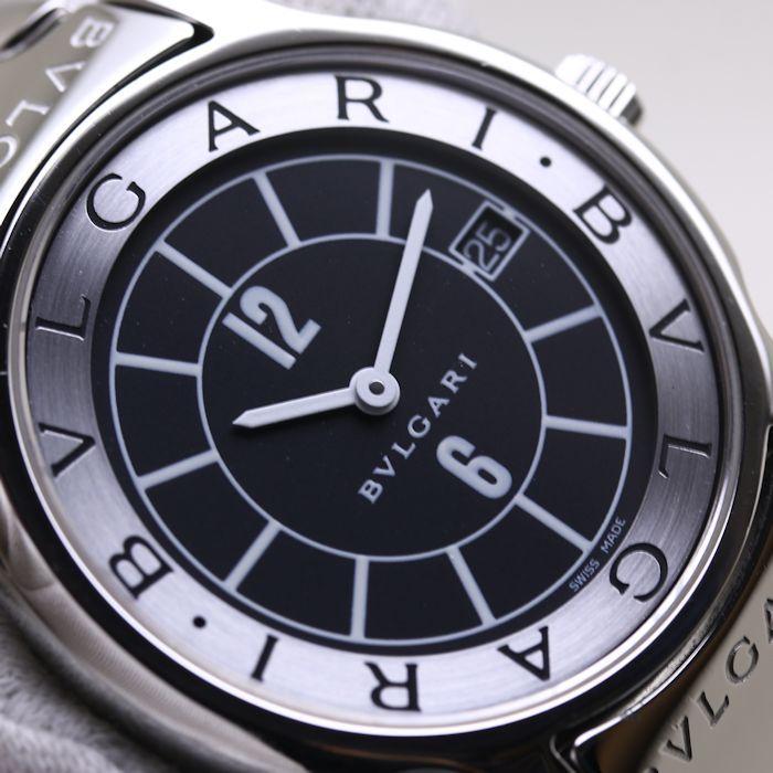 BVLGARI（ブルガリ） ソロテンポ ST35BSSD ST35S メンズ 黒文字盤