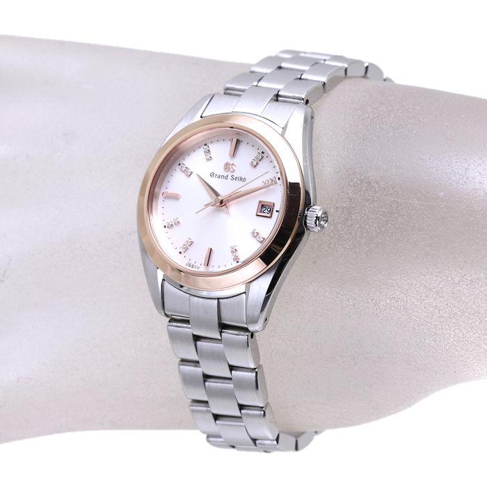 グランドセイコー Grand Seiko 腕時計 ヘリテージコレクション STGF274/4J52-0AB0 16ポイント ダイヤインデックス サンレイ シルバー文字盤 デイト K18PG SS クオーツアナログ 【箱・保付き】 【中古】 Grand Seiko - グランドセイコー Grand Seiko 腕時計 ヘリテージ