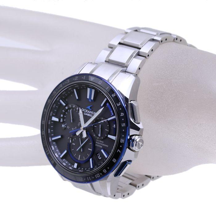 カシオ CASIO オシアナス OCW-G1200-1AJF 【'19年購入】GPSハイブラット電波ソーラー チタン メンズ / 38350【中古】【腕時計】｜phasemidoriya78｜02