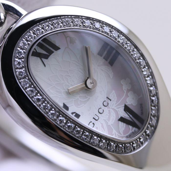 グッチ ダイヤベゼル ホースビット フローラ クオーツ YA103529 103