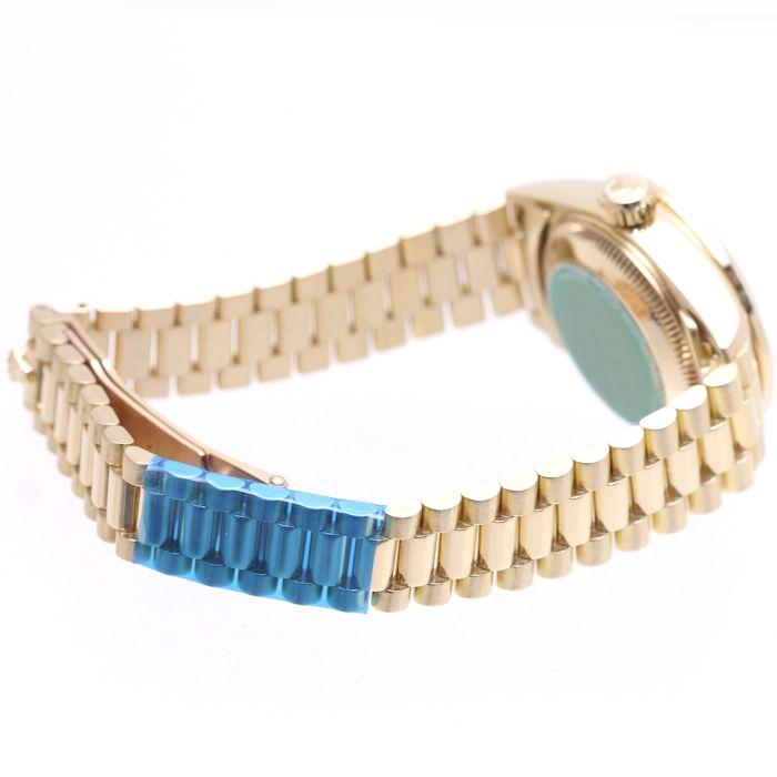 ロレックス デイトジャスト ベゼルダイヤ/4Pルビー 10Pダイヤ 69068G 【オーバーホール/磨き仕上げ済】 K18YG レディース