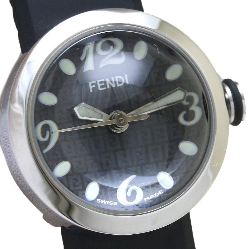 FENDI フェンディ 4000L ズッカフェイス　電池交換済 電池交換済み】FENDI フェンディ 腕時計 ベージュ 4000L ズッカ柄