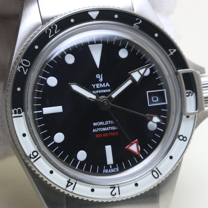 YEMA イエマ YGMT22A39-AMS スーパーマン500GMT ステンレススチール  