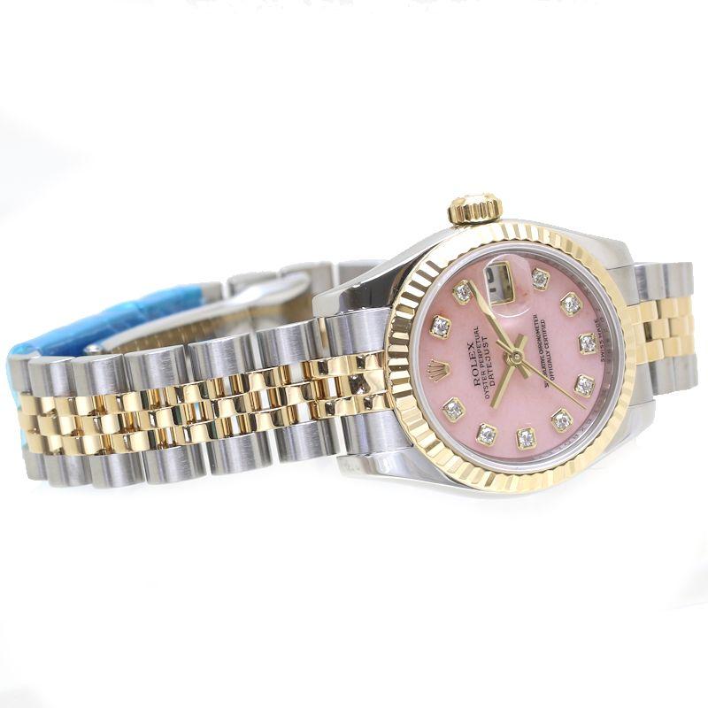 デイトジャスト ROLEX ロレックス 10Pダイヤ ピンクオパール 179173OPG