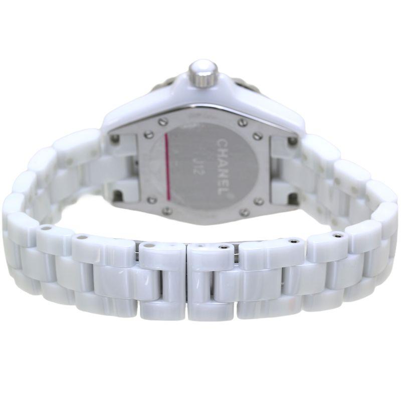 CHANEL（シャネル） J12 H2422 33mm 白セラミック 8Pダイヤ【磨き済