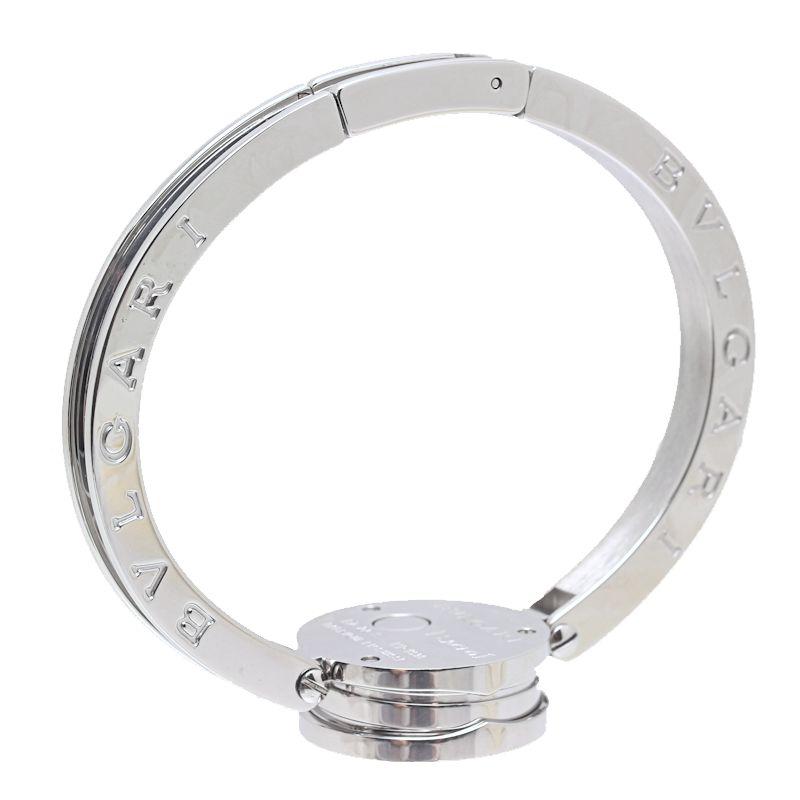 BVLGARI ブルガリ B-ZERO1 ビーゼロワン ベゼルダイヤ クオーツ 腕時計 BZ22WSDS ステンレススチール ダイヤモンド シルバー  レディース【中古】 BVLGARI】ブルガリ B-zero1 ビーゼロワン BZ22S ステンレススチール