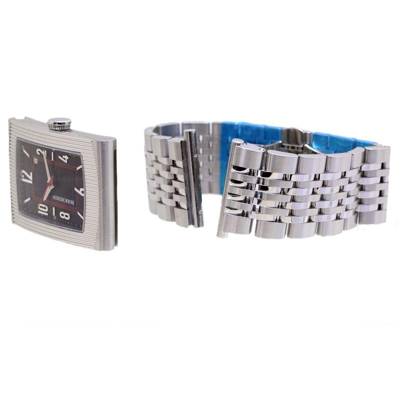 【美品】BOUCHERON ブシュロン✨リフレ メンテ済み 付属品 稼働 腕時計 リフレ ウォッチ スティール ダイヤモンド ミディアム