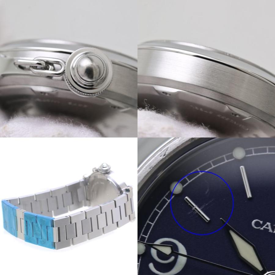 Cartier（カルティエ） パシャC ビッグデイト W31047M7 ネイビー 