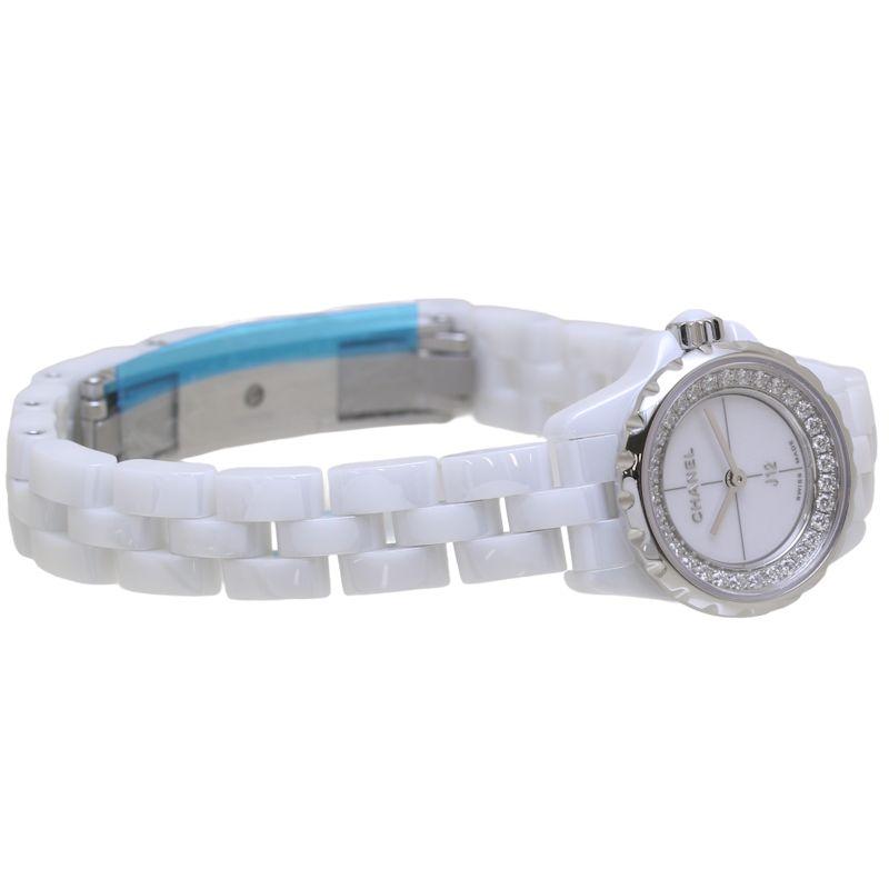 シャネル CHANEL H5237 J12 XS 白セラミック ダイヤベゼル クォーツ レディース _920870 CHANEL（シャネル） CHANEL H5237 J12 XS 白セラミック ダイヤベゼル