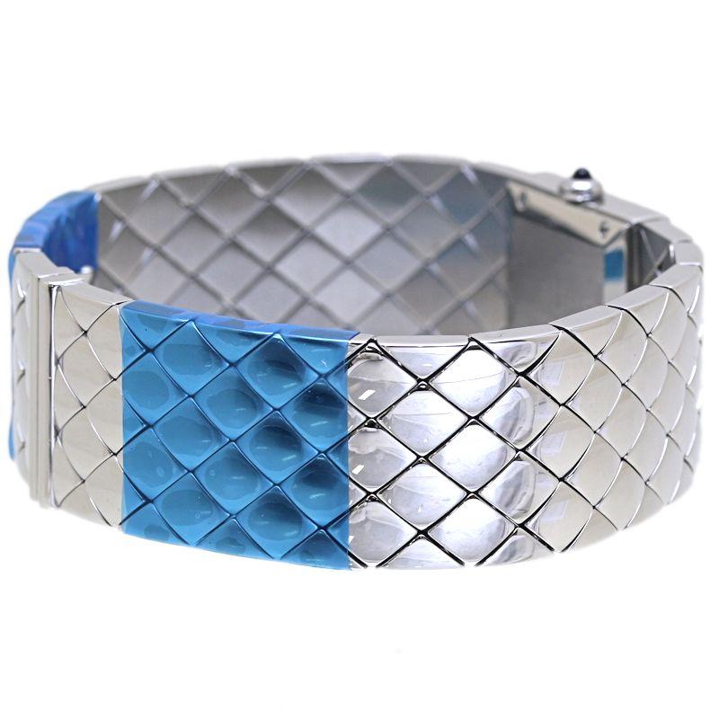CHANEL シャネル マトラッセ ベゼルダイヤモンド H0489 【磨き済/電池交換済】【中古】腕時計 レディース ステンレススチール /40167 CHANEL（シャネル） マトラッセ ベゼルダイヤモンド H0489 【磨き済