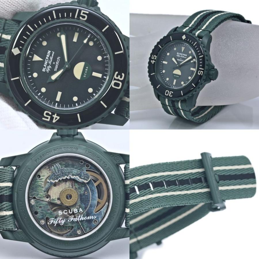 新品同様未使用品。BLANCPAIN × Swatch　フィフティファゾムス　自動巻き　腕時計 即完売必至】名作時計「フィフティ ファゾムス」がスウォッチに