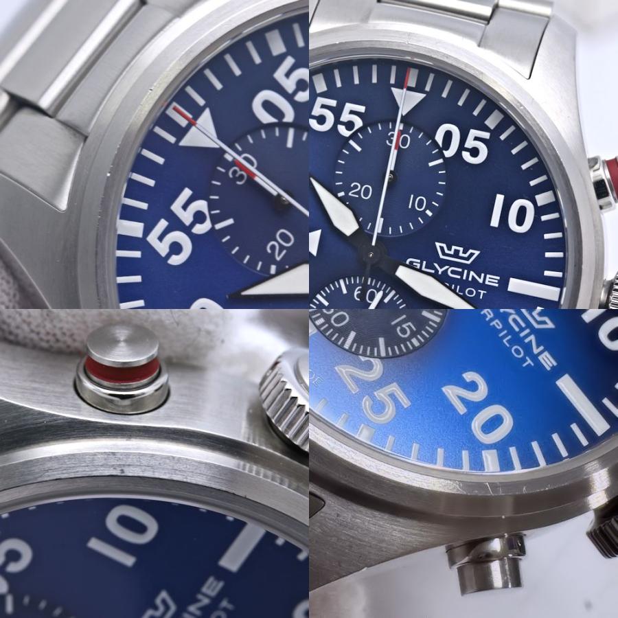 GLYCINE（グリシン） エアパイロット クロノ44 GL0354【中古】腕時計