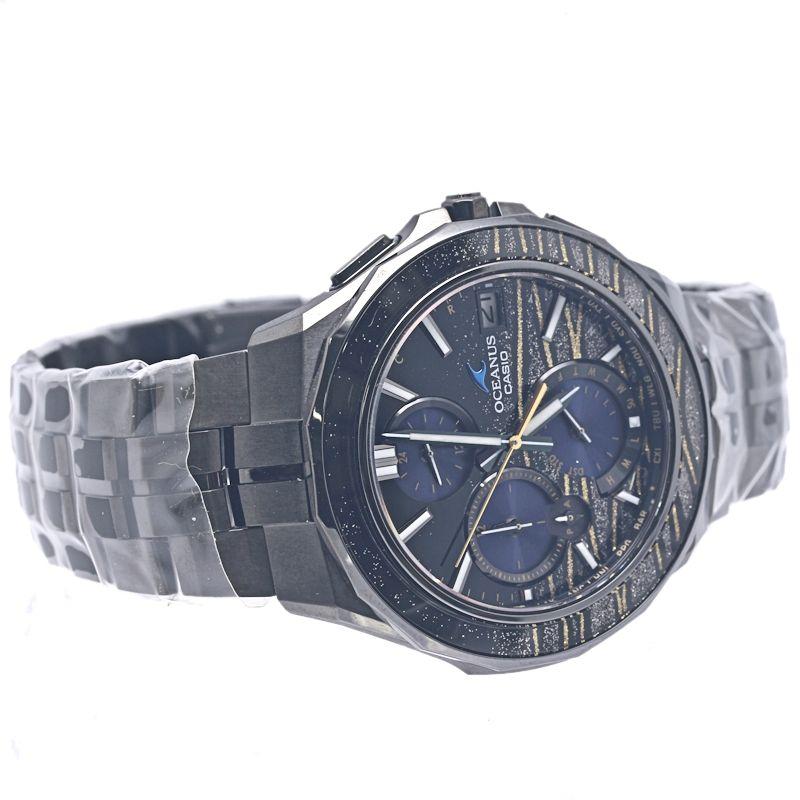 CASIO カシオ オシアナス マンタ OCW-S5000MES-1AJR 蒔きぼかし金線波紋 300本限定【中古】腕時計 メンズ チタン /40277 CASIO（カシオ） オシアナス マンタ OCW-S5000MES-1AJR 蒔きぼかし金線