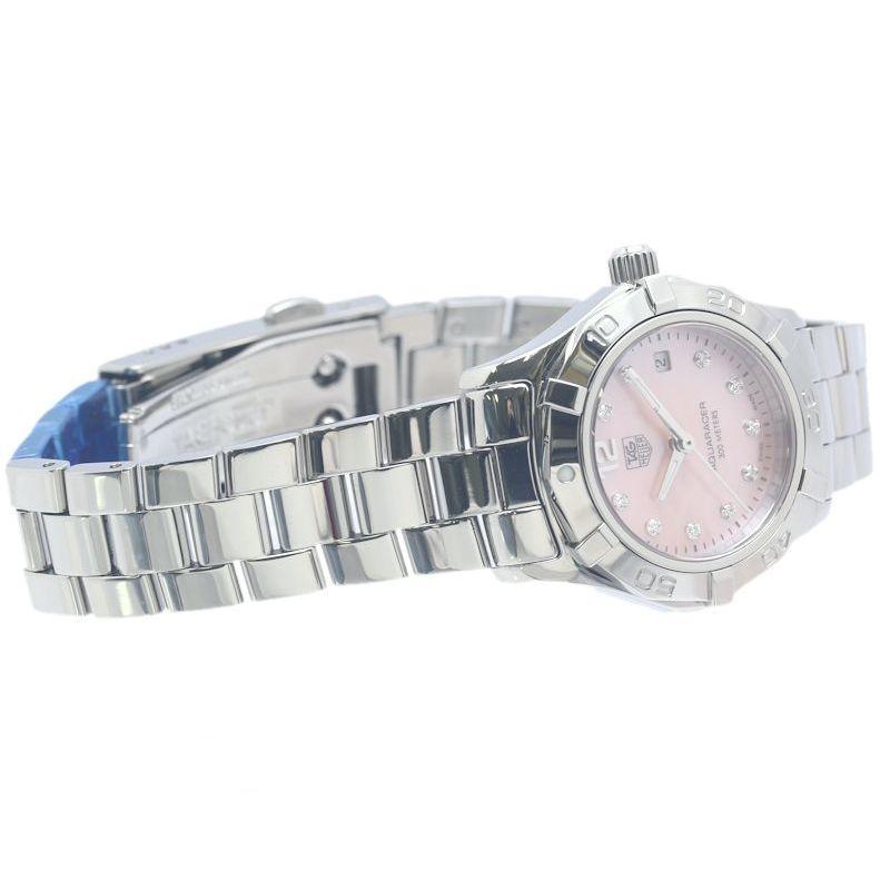 TAG HEUER タグホイヤー アクアレーサー 10Pダイヤモンド WAF141A.BA0824 【磨き済/電池交換済】【中古】腕時計 レディース /40313の画像