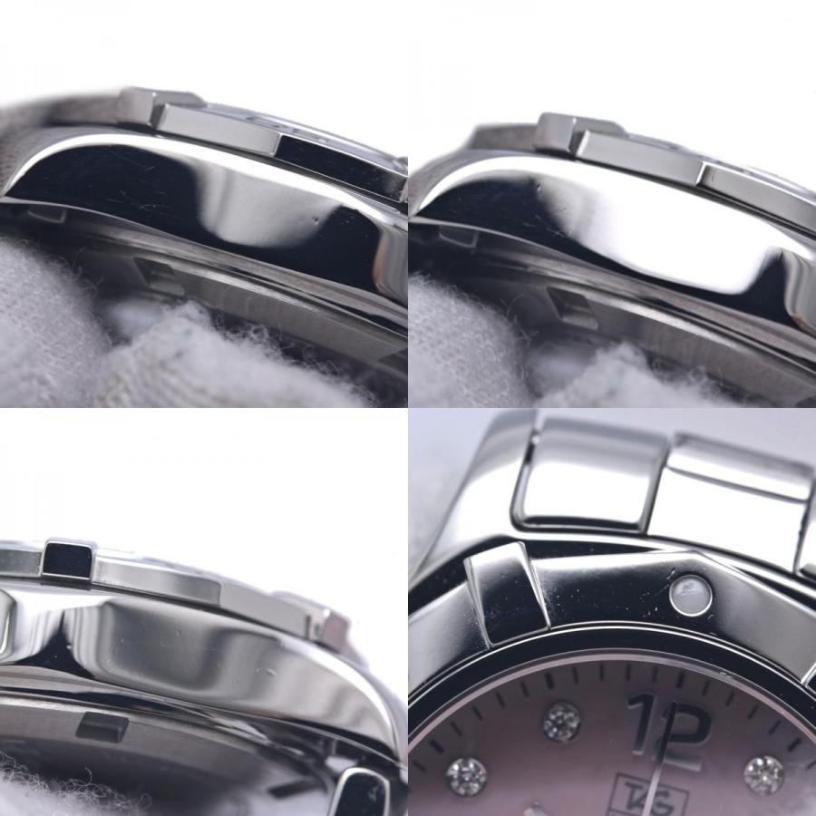TAG HEUER タグホイヤー アクアレーサー 10Pダイヤモンド WAF141A.BA0824 【磨き済/電池交換済】【中古】腕時計 レディース /40313の画像