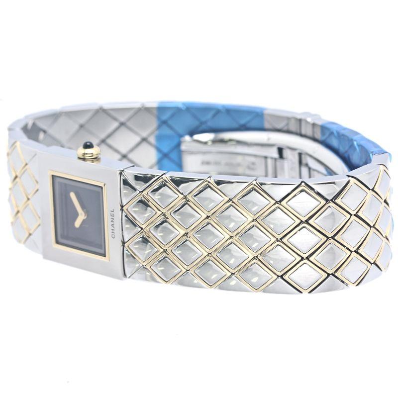 【中古】 CHANEL シャネル マトラッセ H0475 K18YG SS バングル 腕時計 キルティング レディース 23035491 AO 中古】 CHANEL シャネル マトラッセ H0475 K18YG SS バングル 腕時計