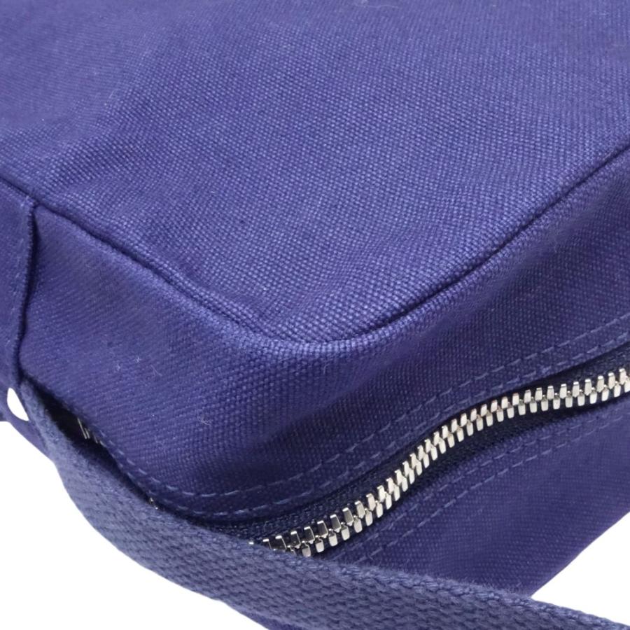 SHINZABURO HANPU 信三郎帆布 ショルダーバッグ キャンバス ネイビー 