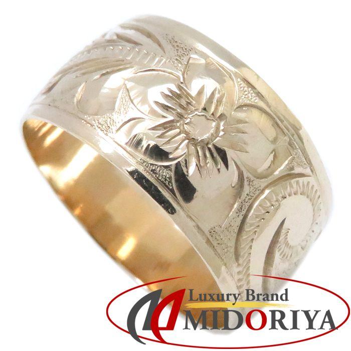 リング 14KYG ハワイアンジュエリー 5.5グラム 14号 14金イエローゴールド 指輪 レディース ジュエリー /64340 【中古】【FJ】