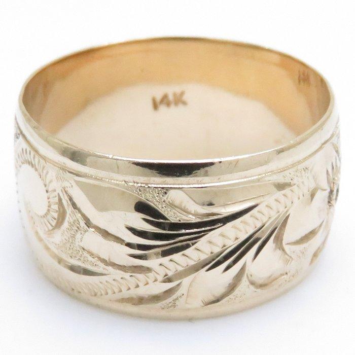 【２点セット】 リング 14KYG ハワイアンジュエリー 5.5グラム 14号 14金イエローゴールド 指輪 レディース ジュエリー /64340 【中古】【FJ】 【S2253679697】(12979円)