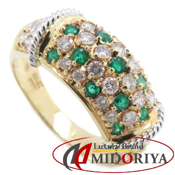pt900 天然エメラルド・ダイヤモンド 0.30ct サイズ12.5号