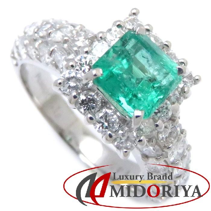 リング 指輪 エメラルド0.81ct ダイヤモンド1.42ct 10号 Pt900プラチナ  