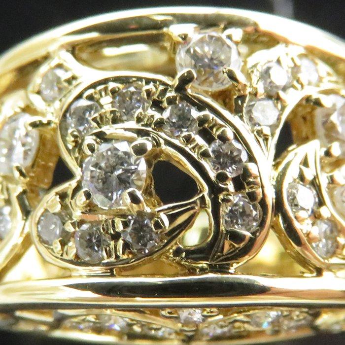 リング 指輪 ダイヤモンド1.00ct 12号 K18YG イエローゴールド / 64813-