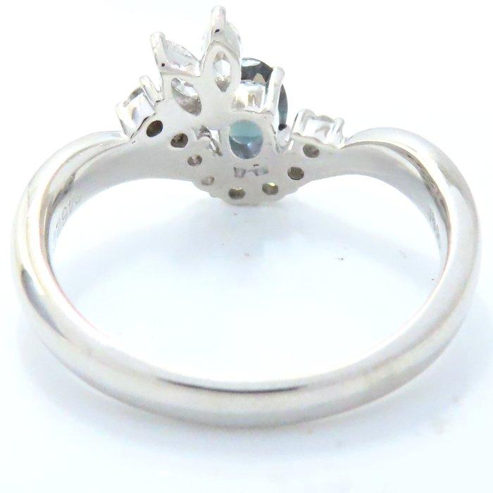 アレキサンドライト0.452ct ダイヤモンド0.40ct 15号 リング 指輪