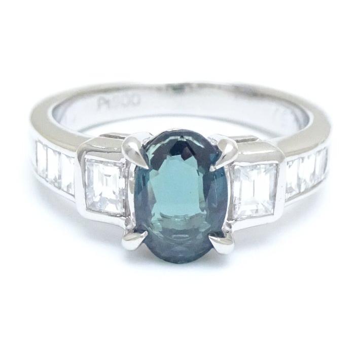 リング 指輪 アレキサンドライト1.10ct ダイヤモンド0.50ct 11号