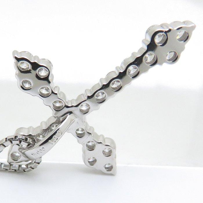 ダイヤモンドクロス ネックレス 一粒ダイヤモンド1.00ct 1カラット 