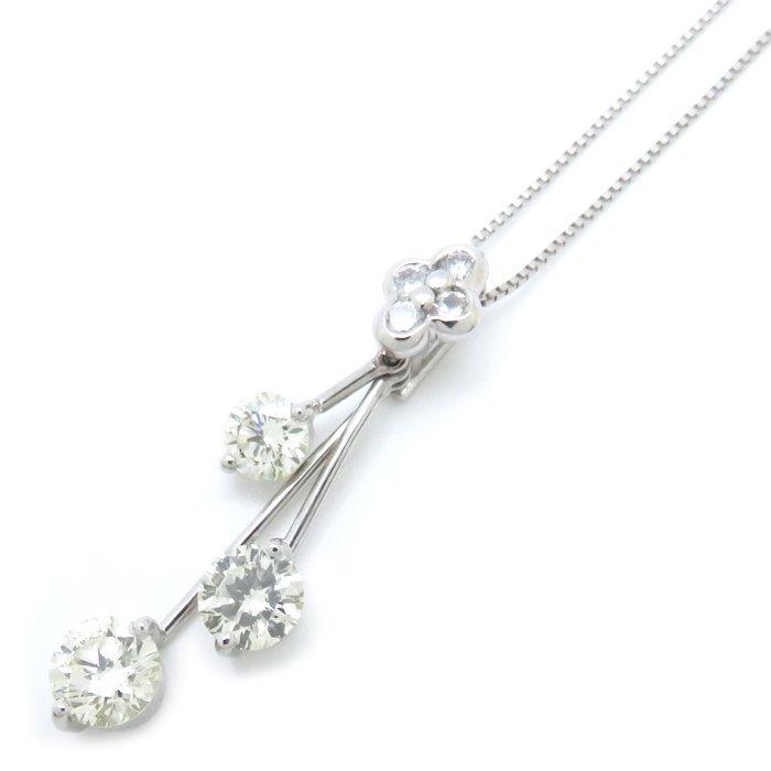 ダイヤモンド ネックレス ダイヤモンド1.0334ct Pt900プラチナ × Pt850  