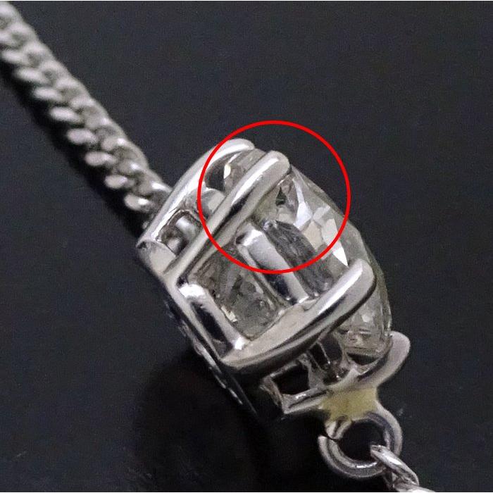 ダイヤモンド ネックレス 一粒ダイヤモンド1.02ct Pt850プラチナ 