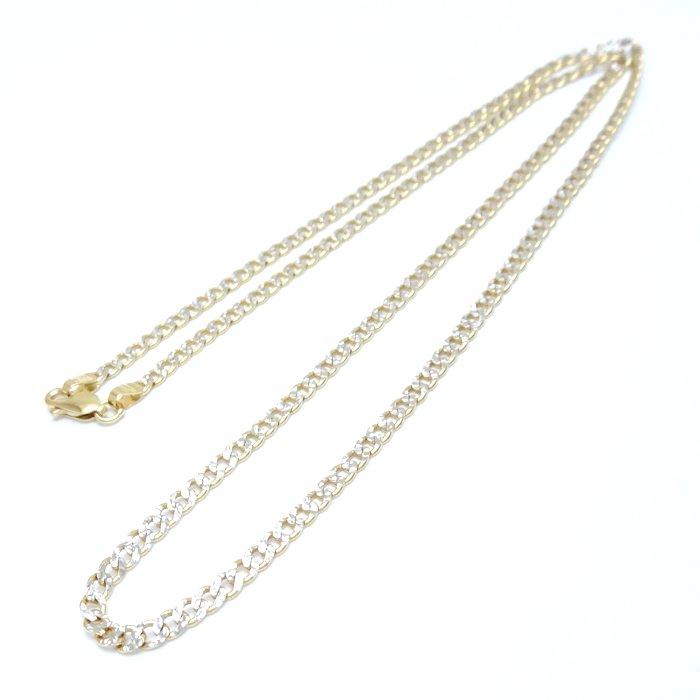 チェーン ネックレス 49.5cm 10.8グラム コンビカラー K18YG イエロー  