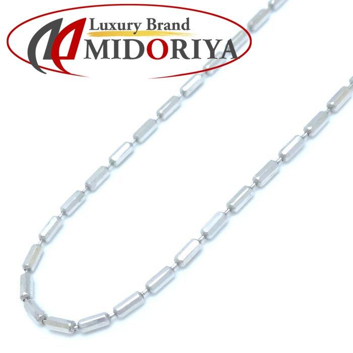 シリンダー チェーン ネックレス 50.5cm 2.9グラム Pt850プラチナ  