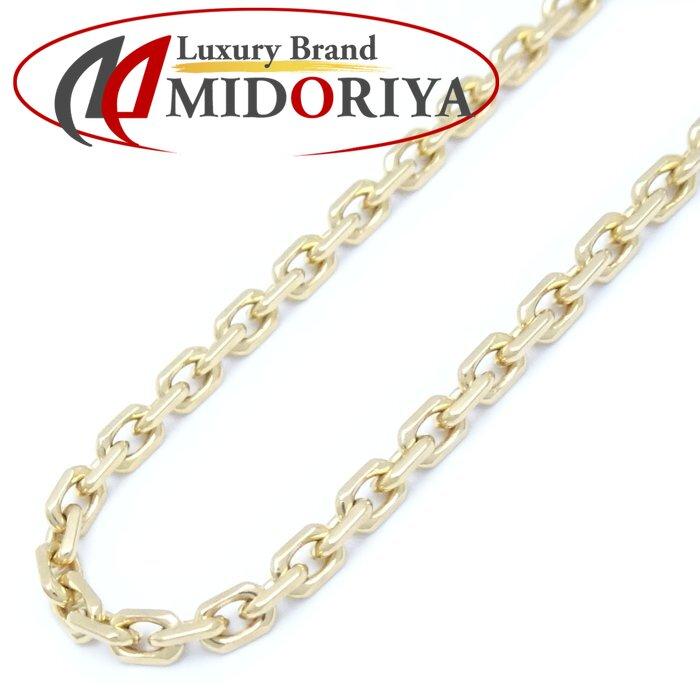 ブロックチェーン ネックレス 51cm 11.8グラム K18YG イエローゴールド  