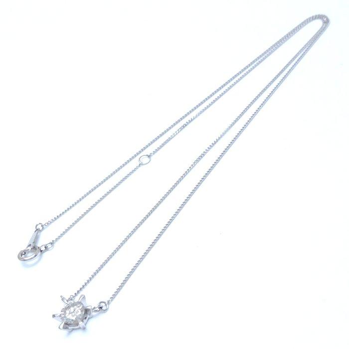 ダイヤモンド ネックレス 一粒ダイヤモンド0.53ct Pt900プラチナxPt850